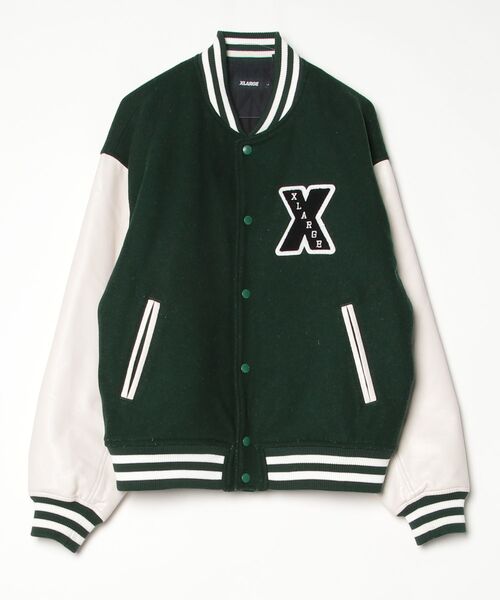 XLARGE（エクストラ ラージ） スタジャン L グリーン メンズ