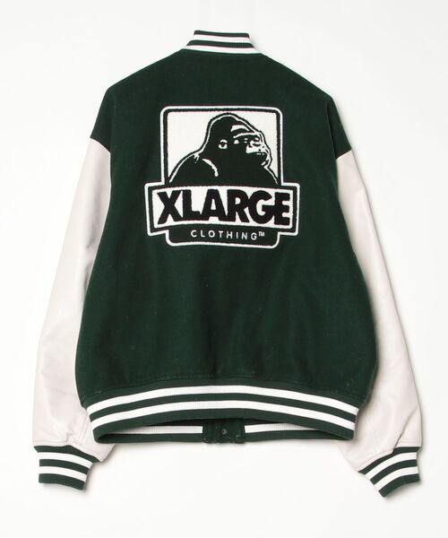 XLARGE（エクストラ ラージ） スタジャン L グリーン メンズ