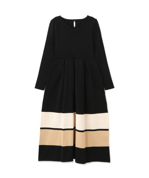 「PROPORTION BODY DRESSING」 長袖ワンピース MEDIUM ネイビー レディース_画像2