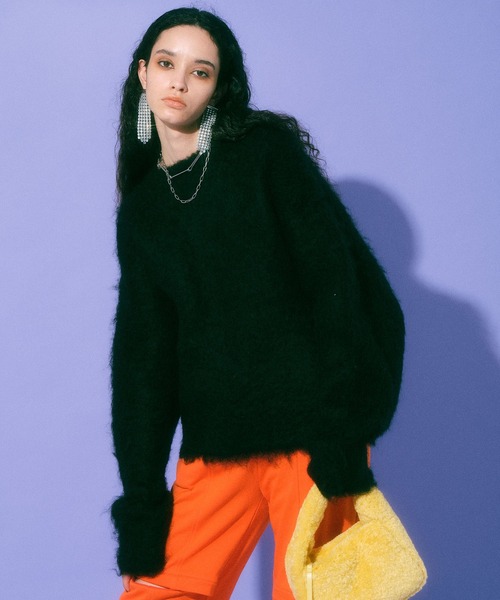 maison Special 長袖ニット MAISON SPECIAL（メゾンスペシャル） 長袖ニット 1 ブラック メンズ