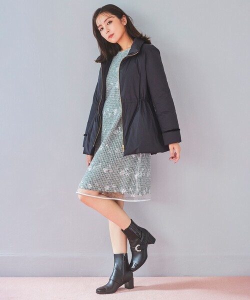 TOCCA トッカ【サイズ6】ダウンジャケット パッカブル 金ボタン ブラック TOCCA トッカ【サイズ6】ダウンジャケット パッカブル 金ボタン ブラック