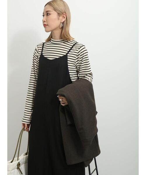 「Samansa Mos2 blue」 キャミソールワンピース F グレー レディース_画像9