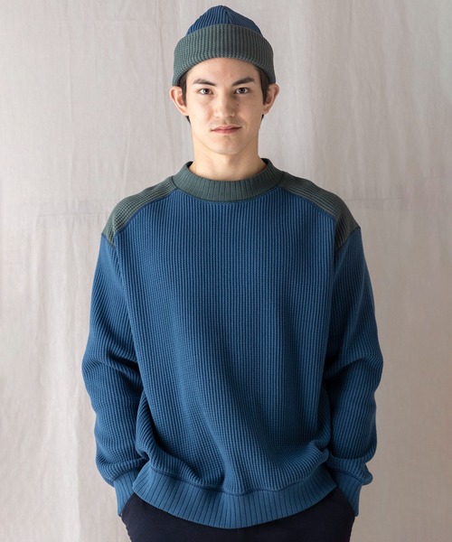 Jackman（ジャックマン） セーター ニット Waffle Midneck メンズ