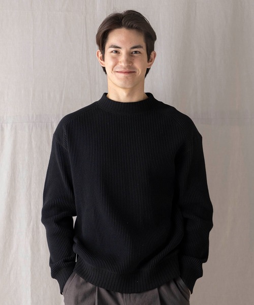 Jackman（ジャックマン） セーター ニット Waffle Midneck メンズ 