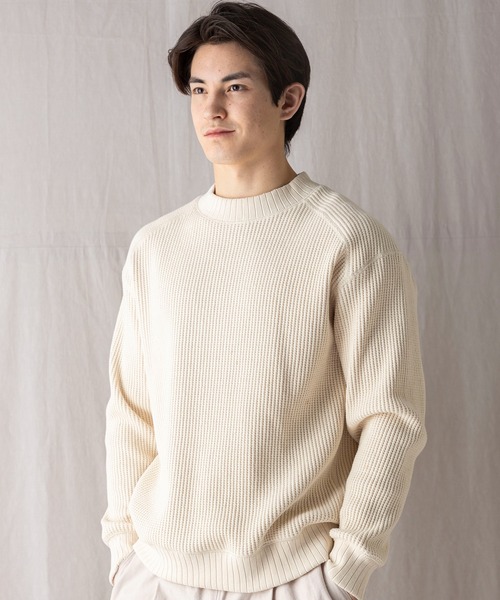 Jackman（ジャックマン） セーター ニット Waffle Midneck メンズ 