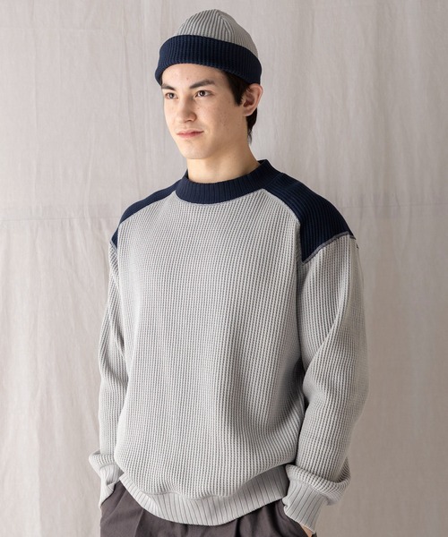 Jackman（ジャックマン） セーター ニット Waffle Midneck メンズ 