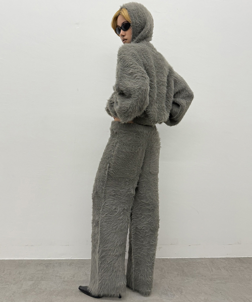 パンツ ファーファーニットパンツ レディース メンズ : ZOZOTOWN Yahoo