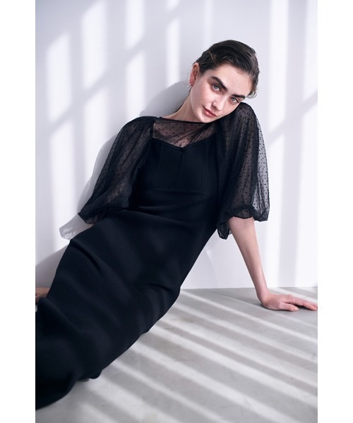 「SNIDEL」 ニットワンピース ONE SIZE ベージュ レディース_画像2