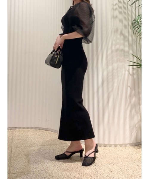 「SNIDEL」 ニットワンピース ONE SIZE ベージュ レディース_画像6