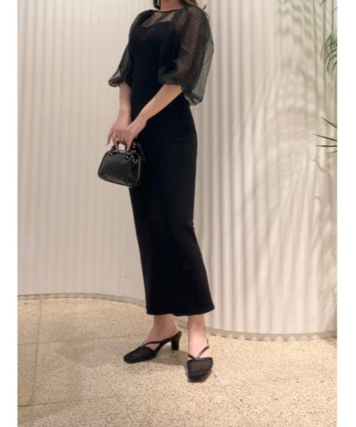 「SNIDEL」 ニットワンピース ONE SIZE ベージュ レディース_画像7