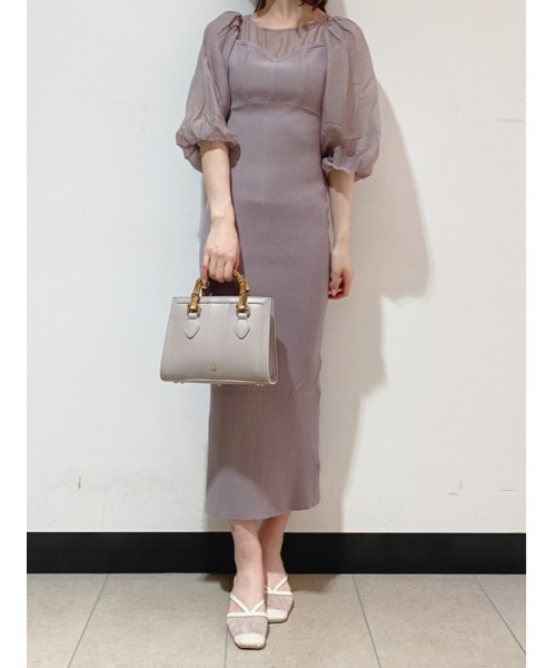 「SNIDEL」 ニットワンピース ONE SIZE ベージュ レディース_画像10