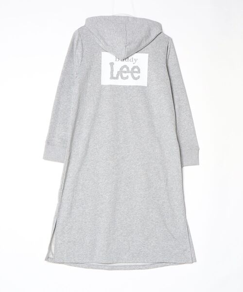 「Lee」 ワンポイント長袖ワンピース M グレー レディース_画像2