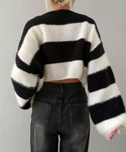 「SpRay」 長袖ニット FREE ブラック レディース_画像8