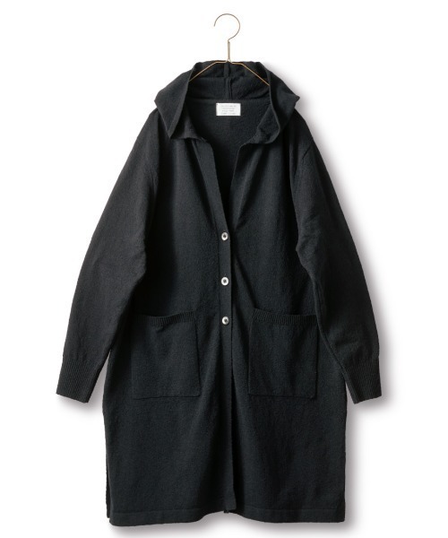 「Sunny clouds」 ニットカーディガン 3L ブラック レディース_画像4