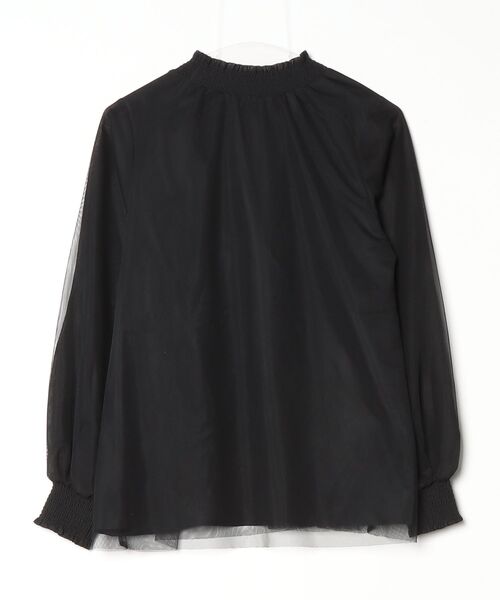 「GLOBAL WORK」 長袖ブラウス M ブラック レディース_画像2