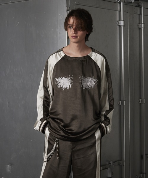 「GRANCY」 長袖Tシャツ S パープル メンズ_画像2