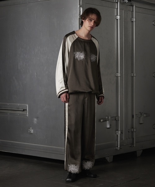 「GRANCY」 長袖Tシャツ S パープル メンズ_画像6