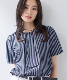 INDIVI（インディヴィ） ブラウス シャツ 半袖 入学式 「洗える／UV