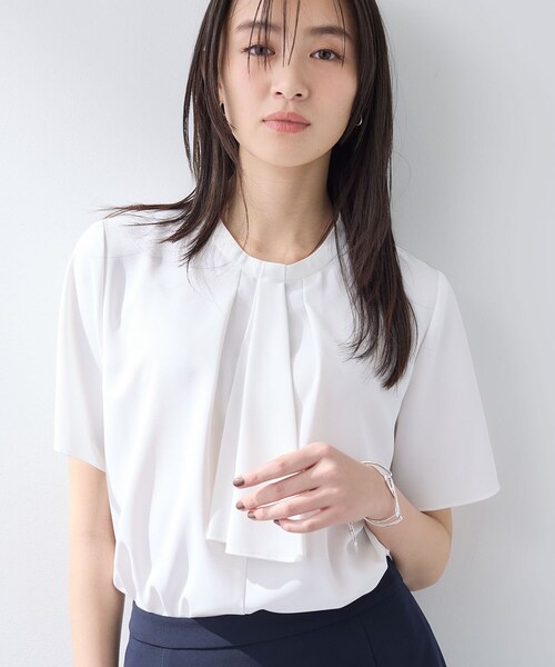 INDIVI（インディヴィ） ブラウス シャツ 入学式 「洗える／UVケア