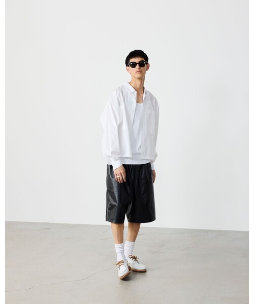 BEAMS（ビームス） パンツ カウレザー イージー ショートパンツ