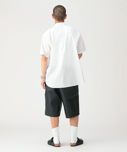 ハーフパンツ ワイドパンツ パンツ カウレザー イージー ショートパンツ「ワイドストレートフィット」 メンズの画像
