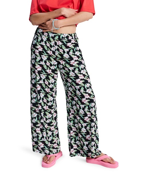 ROXY 花柄 ロングボード ROXY（ロキシー） パンツ ウィメンズ MIDNIGHT AVENUE CREPE ロング
