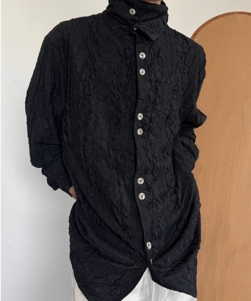 「FreeZone」 長袖シャツ F ブラック メンズ_画像4