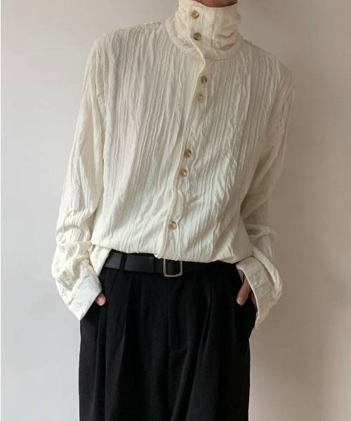 「FreeZone」 長袖シャツ F ブラック メンズ_画像5