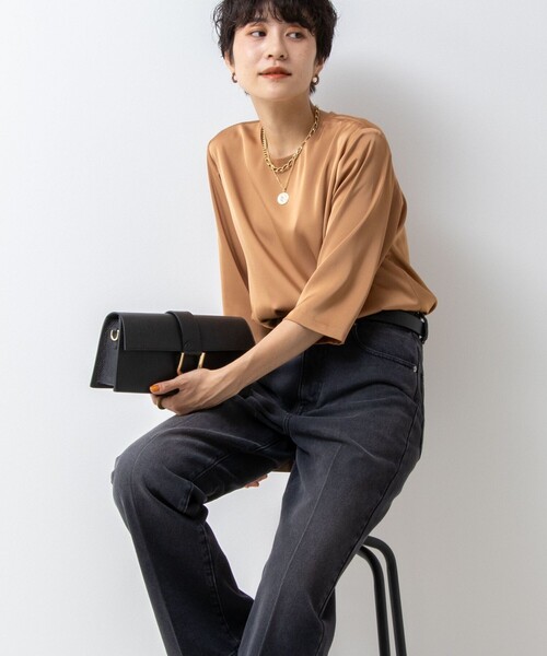 「NOLLEY'S」 7分袖ブラウス 38 ベージュ レディース_画像3