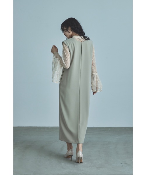 「niana」 コンビワンピース M ブラウン レディースの画像