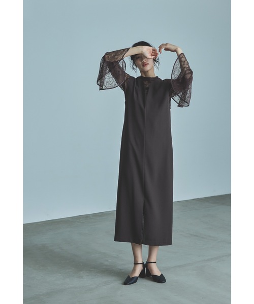 「niana」 コンビワンピース M ブラウン レディースの画像