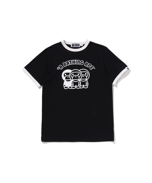 A BATHING APE（アベイシングエイプ） tシャツ BABY MILO TRIM TEE