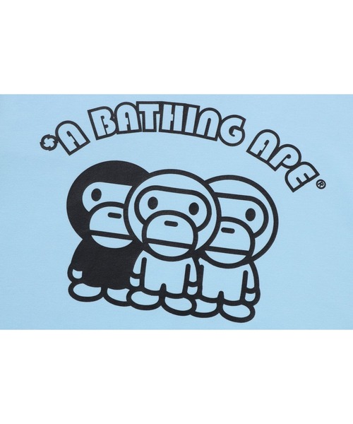 A BATHING APE（アベイシングエイプ） tシャツ BABY MILO TRIM TEE