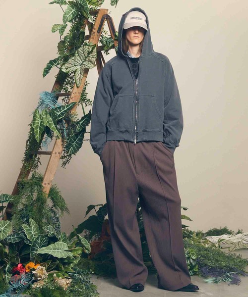 「MAISON SPECIAL」 ジップアップパーカー 1 グレー メンズの画像