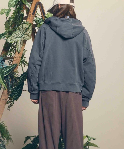 「MAISON SPECIAL」 ジップアップパーカー 1 グレー メンズの画像