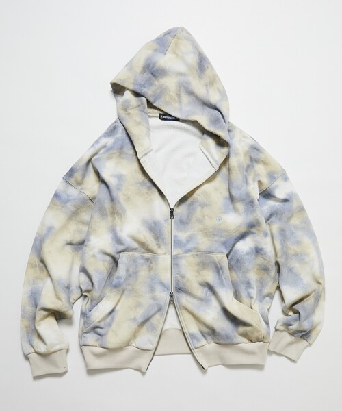 「NAUTICA」 ジップアップパーカー LARGE グリーン メンズの画像
