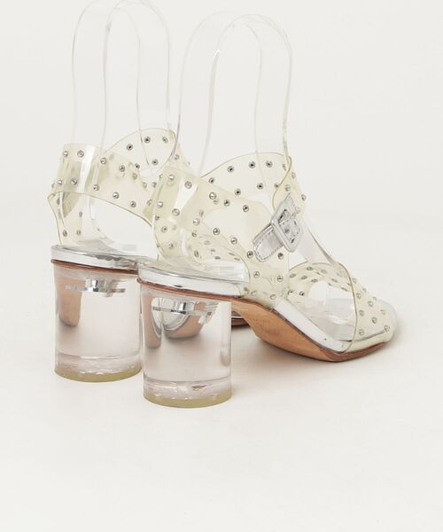 「TSURU by Mariko Oikawa」 ヒールサンダル 37 シルバー レディース_画像2