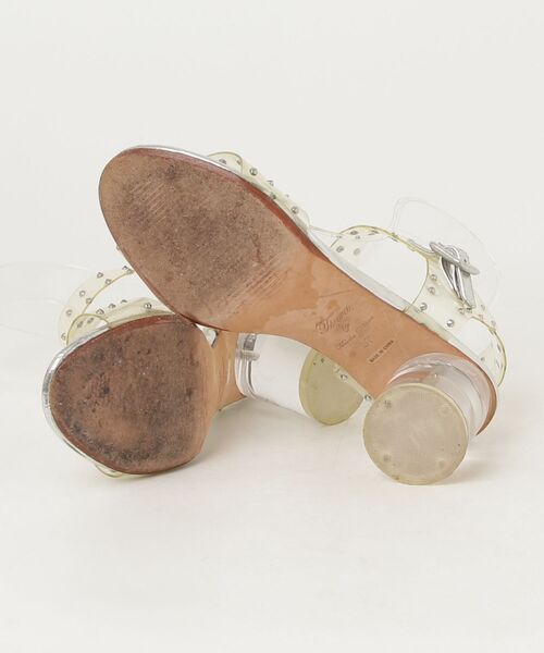 「TSURU by Mariko Oikawa」 ヒールサンダル 37 シルバー レディース_画像3