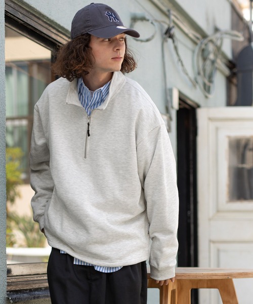 「BARK MANHATTAN」 スウェットカットソー M グレイッシュブルー メンズ_画像9