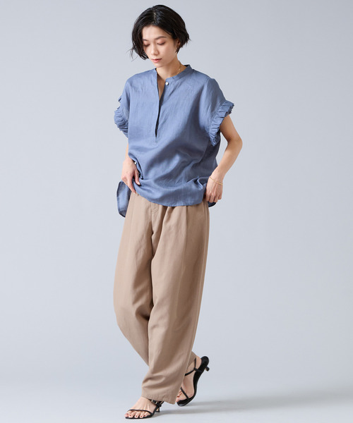 Liesse（リエス） リネンシャツ ブラウス シャツ 「定番」リネン