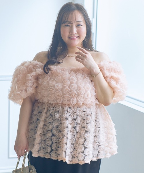 SMILELAND ブラウス シャツ 夏 半袖 「大きいサイズ」「らめちゃん