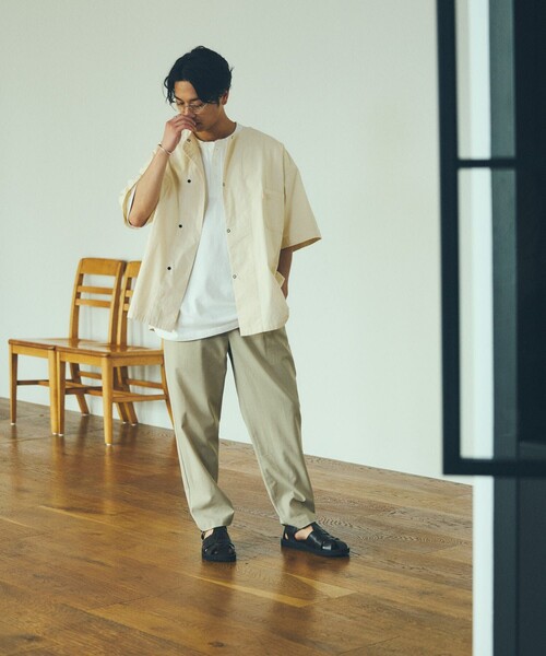 「HINSON」 長袖シャツ LARGE ホワイト メンズ_画像3