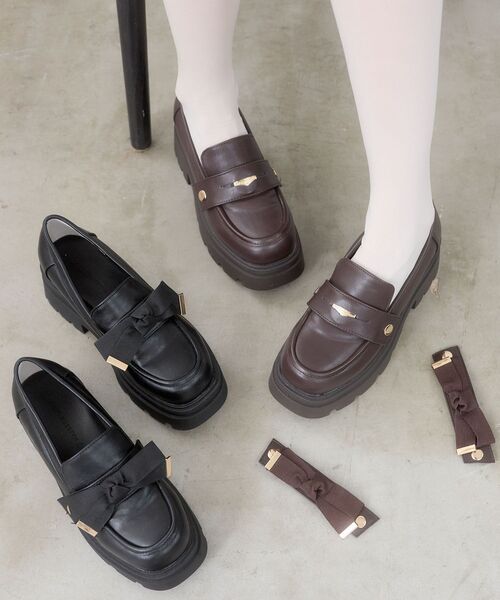 MAJESTIC LEGON（マジェスティックレゴン） ローファー 2WAYボリューム 