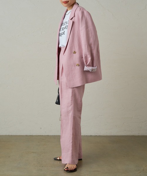 「LOUNGEDRESS」 スラックス MEDIUM ピンク レディース_画像3