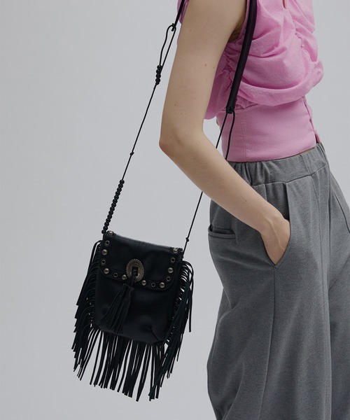 Ameri（アメリ） ショルダーバッグ バッグ WESTERN FRINGE SACOCHE