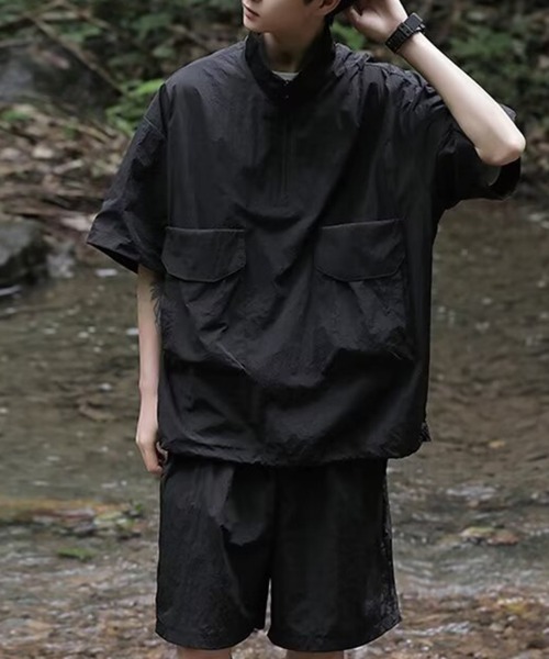 LIVEFIT セットアップ KELVIN セットアップ Tech Half Zip Setup テックハーフジップ