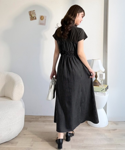 「mily bilet」 半袖ワンピース SMALL オフホワイト レディース_画像7
