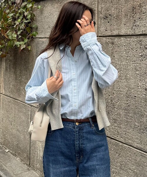 「fredy emue」 長袖シャツ 38 グリーン系その他 レディース_画像4