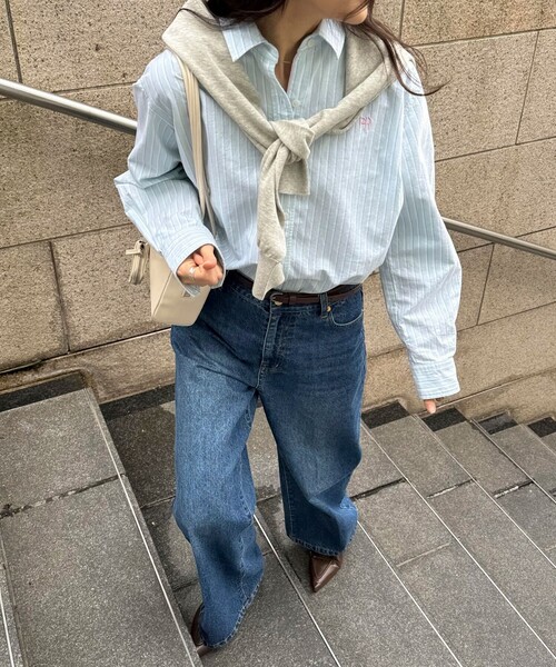 「fredy emue」 長袖シャツ 38 グリーン系その他 レディース_画像7