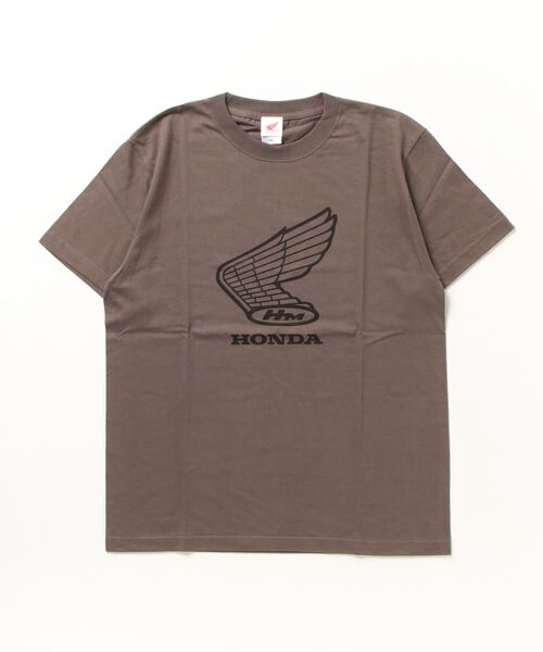 「THE BAREFOOT」 「HONDA」半袖Tシャツ LARGE チャコールグレー メンズ_画像3
